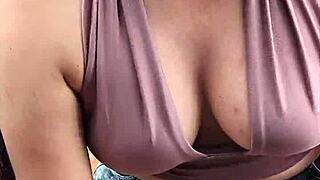 pov street latina whore gives sloppy public handjob