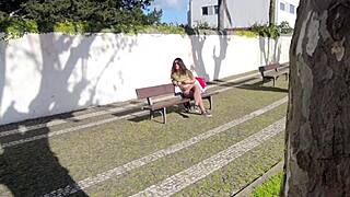 A Young Sucker Spies On Mommy In Park And Gropes Her Tits