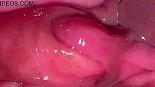 close-up hymen check pink clit shaved pussy untouched