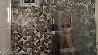 cleo cadillac transei showers big cock interracial