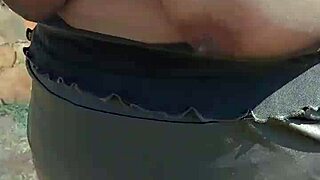 Chubby Milf Big Tits Park Exhibition Flash