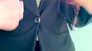 mexicana secretary milf strips uniform masturbates shows ass pussy