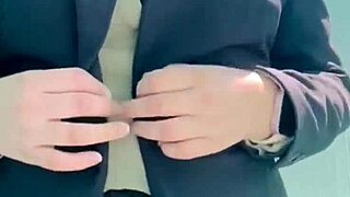 mexicana secretary milf strips uniform masturbates shows ass pussy