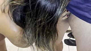 Hotwife Takes Double Anal Creampies In Mouth Before Cuckold Hubby