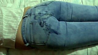 stepson, hike up my jeans so you can cum on my ass twice?