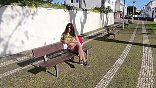 A Young Sucker Spies On Mommy In Park And Gropes Her Tits