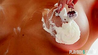 whoa sexy big tits milf abigail mac strips nude in diner... damn!