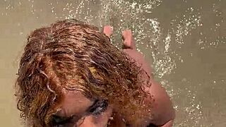 Wife squirts wildly as husband fucks her deep