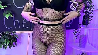 Curvy Milf In Fishnet Pantyhose Dances At Nylon Night Club
