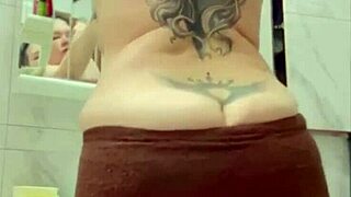 big fat ass brunette stepmom invites stepbrother for intimate homemade anal doggystyle kissing