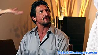 Big Tits Milf Masseuses Fucked by Client in Hidden Cam Bath Group Session