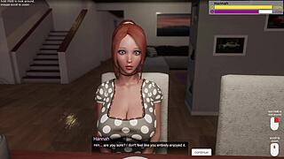 Redhead slut milf swallows cum after big cock titty fuck seduction