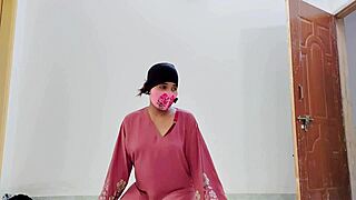 Hijabi Stepmom's Bedroom Desire Ignites with Stepson's Deep Lick and Blowjob
