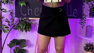 Curvy Milf In Fishnet Pantyhose Dances At Nylon Night Club