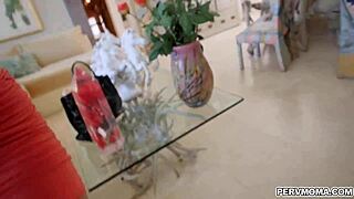 stepmom craves stepson cock during sneaky massage fuck