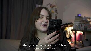 Cum-filled kiss seals their sweet femdom strapon pegging adventure