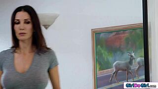 Stepmom cheers sad stepdaughter with deep pussy licking and face sitting bliss
