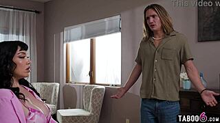 angry latina stepmom cheats back with hot lesbian revenge