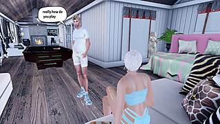 Teasing My Stepmom's Hot Friend In Playful Fuck