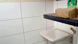 hot boss lady checks construction and ends up bent over for worker's cock