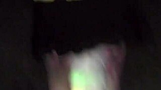 public beach walk with my glowing buttplug tail on, chatting with strangers while my milf pussy drips