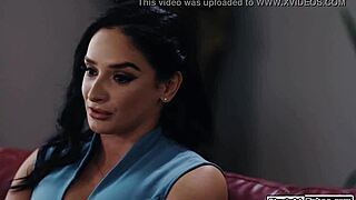 Stepson and Buddy Double Penetrate Busty Milf Mom