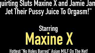 maxine x and jamie james squirt pussy juice everywhere??