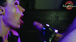 milf latex gloves edging handjob fails cum countdown