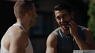 Stepson and Buddy Double Penetrate Busty Milf Mom