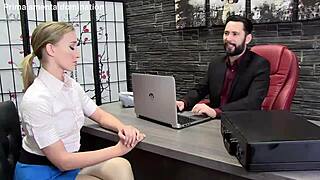Riley Reyes obeys boss cock as corporate slave