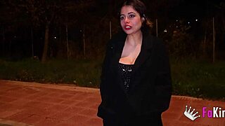 curvy spanish lulita star gets shared roughly by two big dick spaniards outdoors