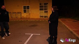 curvy spanish lulita star gets shared roughly by two big dick spaniards outdoors