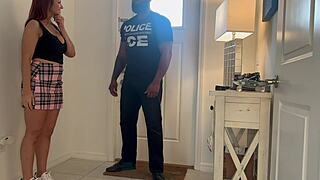 London Milf Dodges Deportation with Interracial Creampie Beg