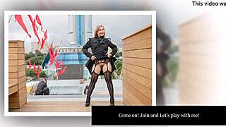 curvy bbw milf flashes big ass upskirt in public cosplay