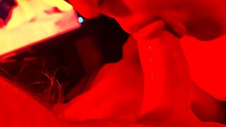 blindfolded wife extreme closeup blowjob swallows mouthful cum homemade