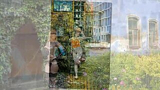 curvy bbw milf flashes big ass upskirt in public cosplay