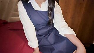 Desi stepdad fucks stepfamily Hindi audio – anal creampie banging big tits ass