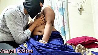 desi college student girlfriend rides teacher's cock cowgirl in bedroom with dirty talk orgasms