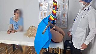 StepMom Takes Stepson to Gynecologist, Blindfolds Him for Kinky First Exam Humiliation