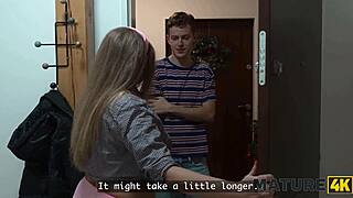 Curvy Czech Milf Seduction! Big Tits Cougar Teaches Young Neighbor Pussy Pleasing Sex!