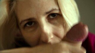 homemade pegging blasts cum after my wife's rimjob and rough strapon