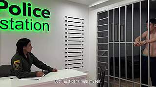 Roleplaying with Colombian policewoman at the station