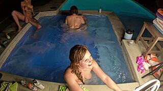 i joined deliah grace and scarlett venom's hot tub group fun