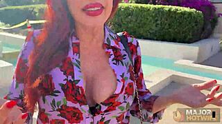 Sexy Vanessa Rome's Curvy Brunette Milf Bedroom Bareback Ride