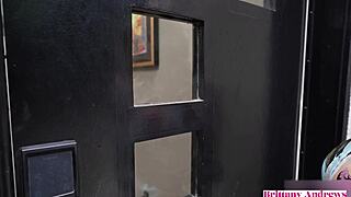 brittany andrews seals the deal with this hot couple's deepthroat and pussy ride 😈💦 she rides huge cock while he watches her big natural tits bounce wild!