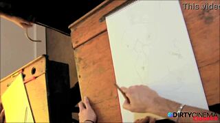 art students grope milf tits in wild classroom orgy