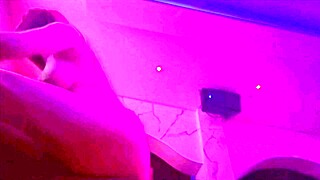 artemisia love's big tits bikinis tease at smoky nightclub