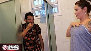 Agatha Mama rents to horny milf tenant who squirts wildly in anal toy gaping session part 1