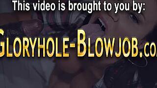 i get my tits out for that bbc gloryhole creampie pounding