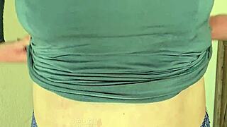 watch this bbw cowgirl flaunt lingerie anal plug while dirty talking her huge ass ride!